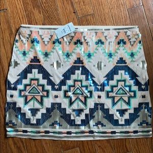 NWT Express Sequin Skirt M